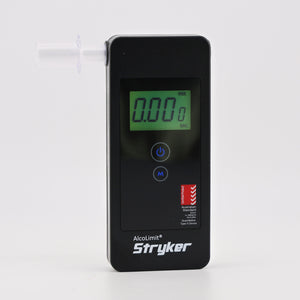 Stryker AlcoLimit breathalyzer on a white background